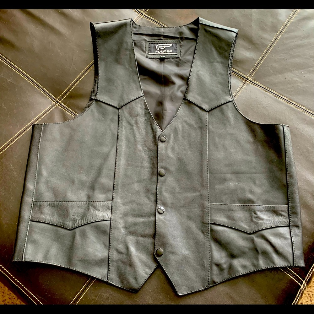 Fulmer leather vest